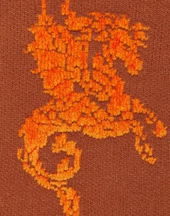 La DoubleJ Maglieria<Gryphos GiletBrown in Fleece Jacquard