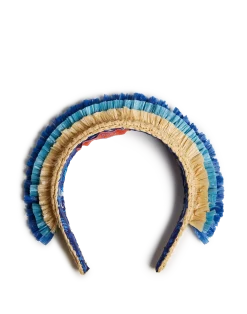 La DoubleJ Accessori Per Capelli|Accessories<Halo HeadbandSolid Light Beige in Raffia Crochet