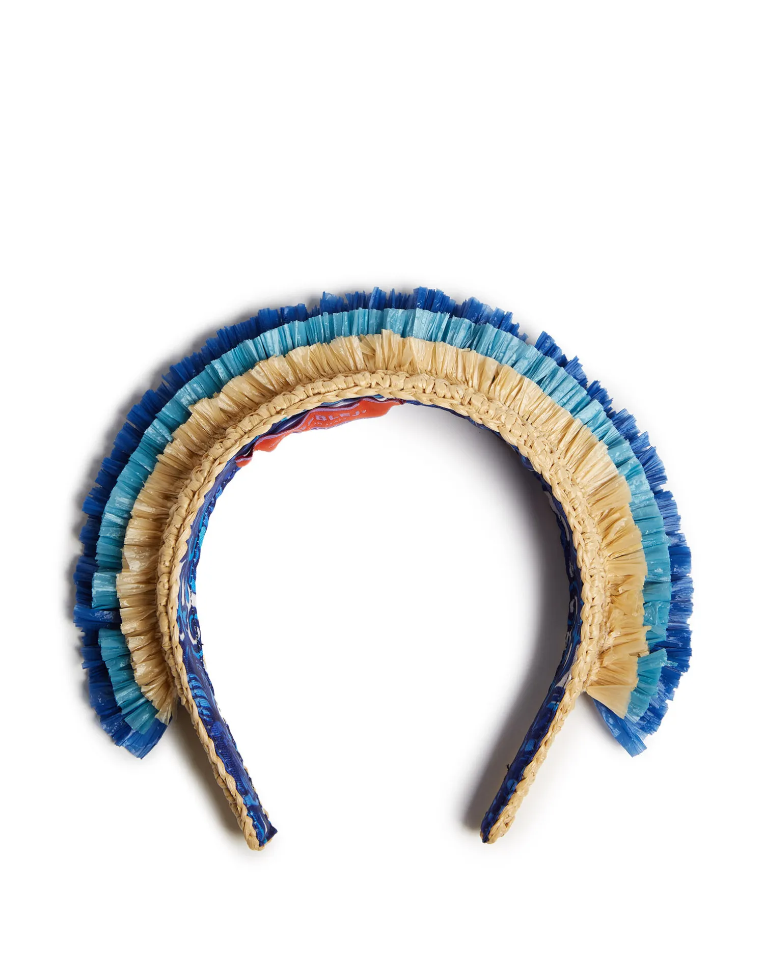 La DoubleJ Accessori Per Capelli|Accessories<Halo HeadbandSolid Light Beige in Raffia Crochet