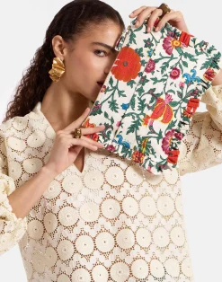 La DoubleJ Borse E Pochettes|Accessories<Hand PochetteDragonflower Mini Multicolor in Shot Cotton