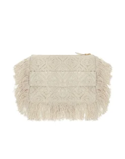 La DoubleJ Borse E Pochettes|Accessories<Hand PochettePlaza Cream in Macramé