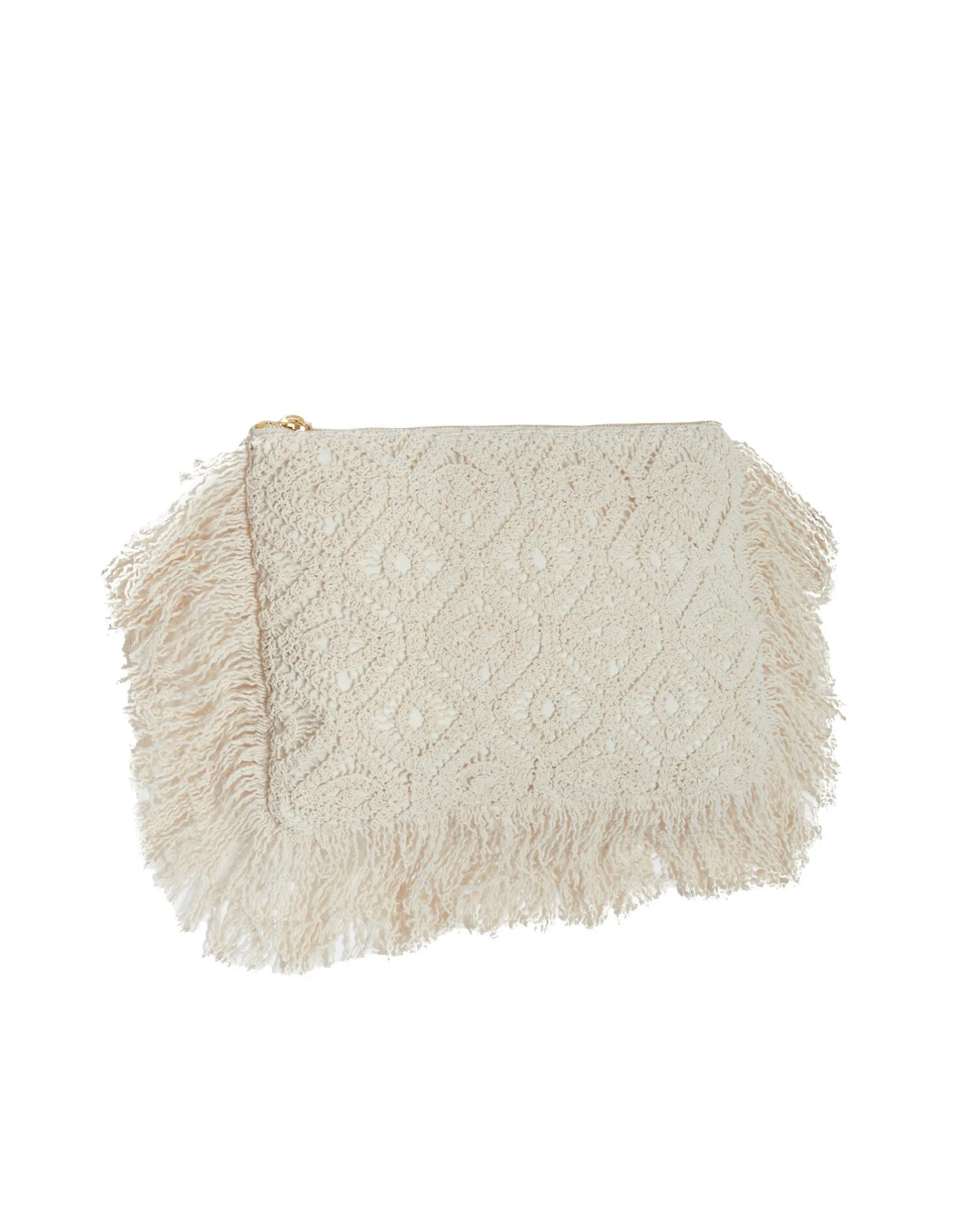 La DoubleJ Borse E Pochettes|Accessories<Hand PochettePlaza Cream in Macramé
