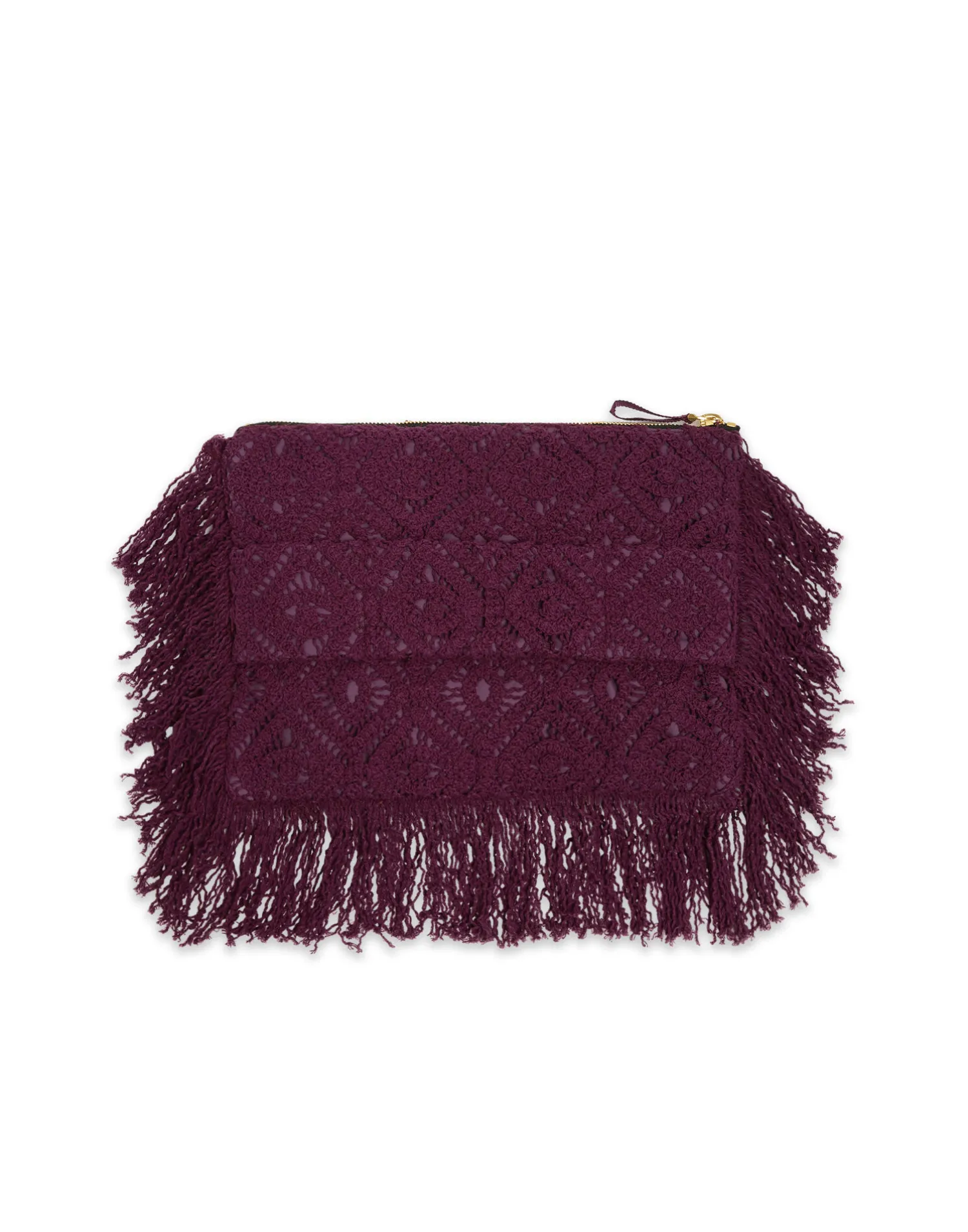 La DoubleJ Borse E Pochettes|Accessories<Hand PochettePlaza Purple in Macramé