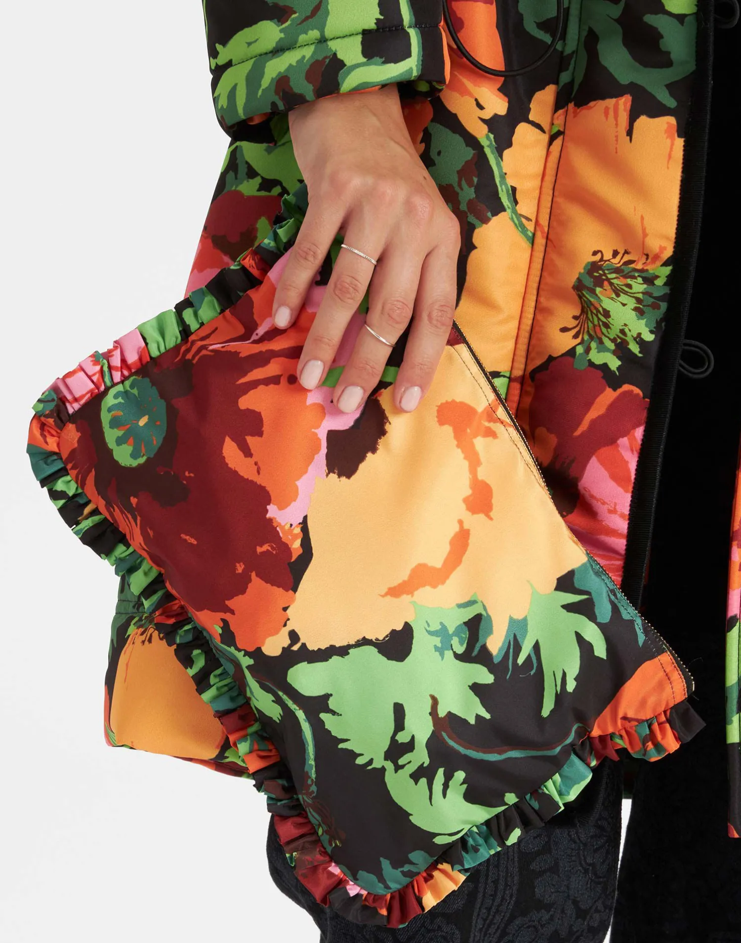 La DoubleJ Borse E Pochettes|Accessories<Hand PochetteWonderland Black in Light Faille