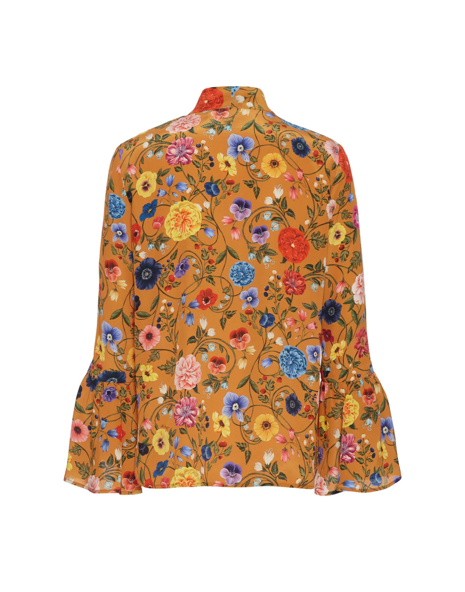 La DoubleJ Camicie E Top<Happy Wrist TopBotticelli Rust in Crepe De Chine Silk