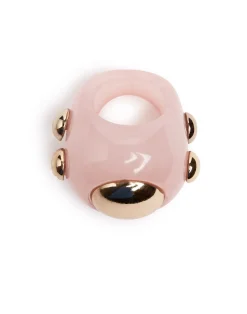 La DoubleJ Bijoux|Accessories<Hathor RingIvory in Acrylic Resin