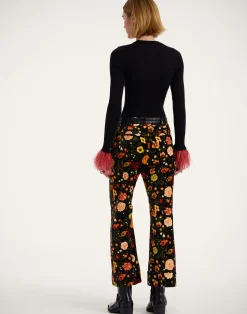 La DoubleJ Pantaloni E Shorts<Hendrix PantsBotticelli Black in Cotton Velvet