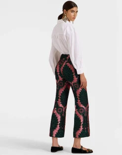La DoubleJ Pantaloni E Shorts<Hendrix PantsOltrarno Pink in Jacquard