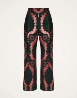 La DoubleJ Pantaloni E Shorts<Hendrix PantsOltrarno Pink in Jacquard