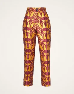 La DoubleJ Pantaloni E Shorts<Hendrix PantsPapyrus Gold in Jacquard