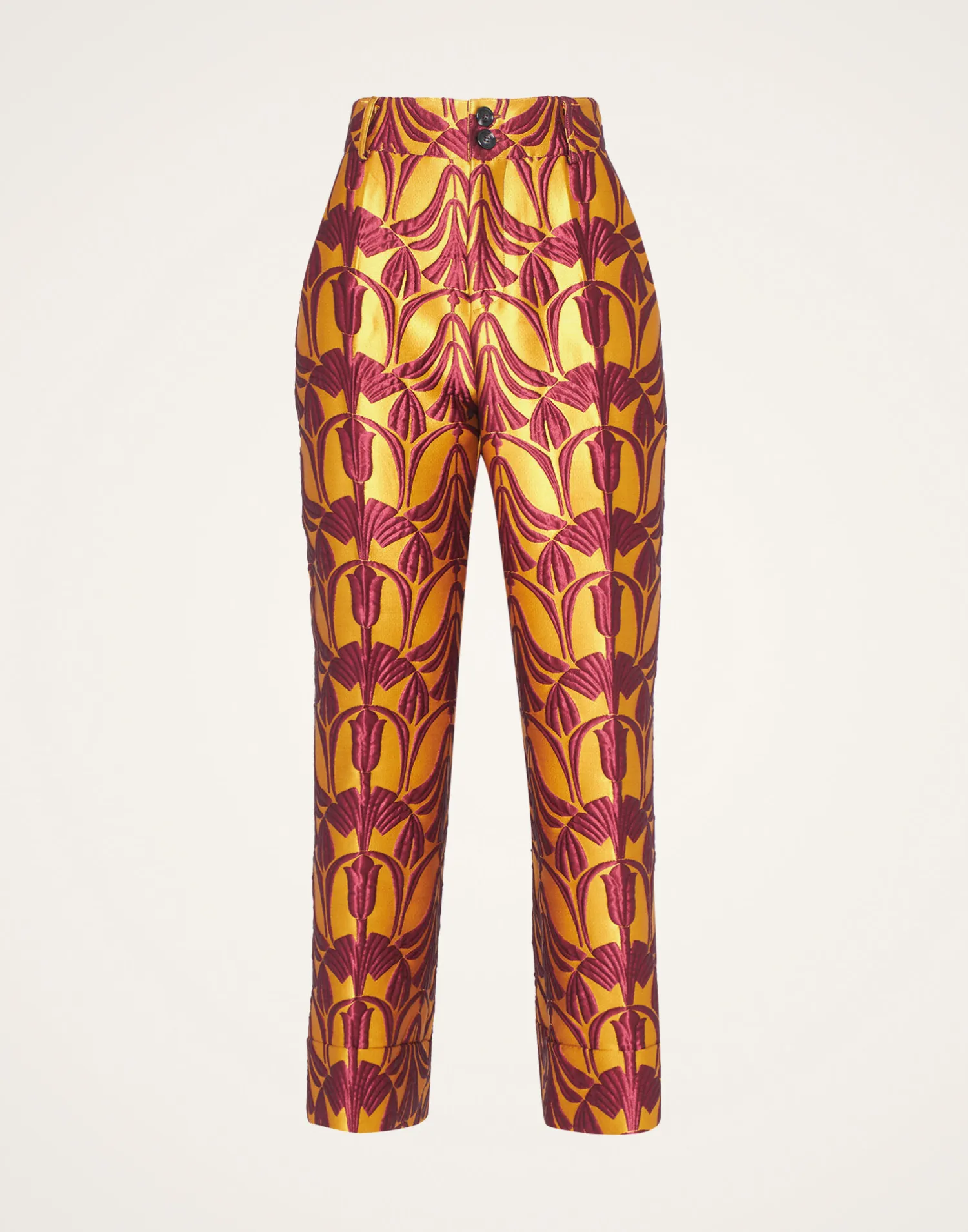 La DoubleJ Pantaloni E Shorts<Hendrix PantsPapyrus Gold in Jacquard