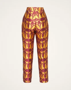 La DoubleJ Pantaloni E Shorts<Hendrix PantsPapyrus Gold in Jacquard