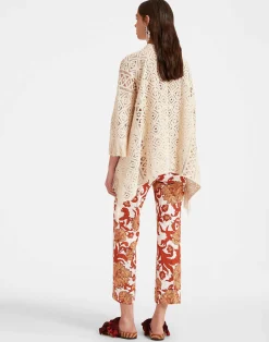 La DoubleJ Pantaloni E Shorts<Hendrix PantsReef White in Shot Cotton