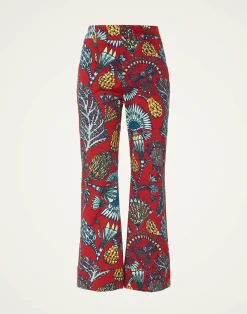 La DoubleJ Pantaloni E Shorts<Hendrix PantsSicomore Red in Heavy Stretch Cotton