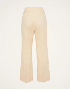 La DoubleJ Pantaloni E Shorts<Hendrix PantsSolid Cream in Shot Cotton