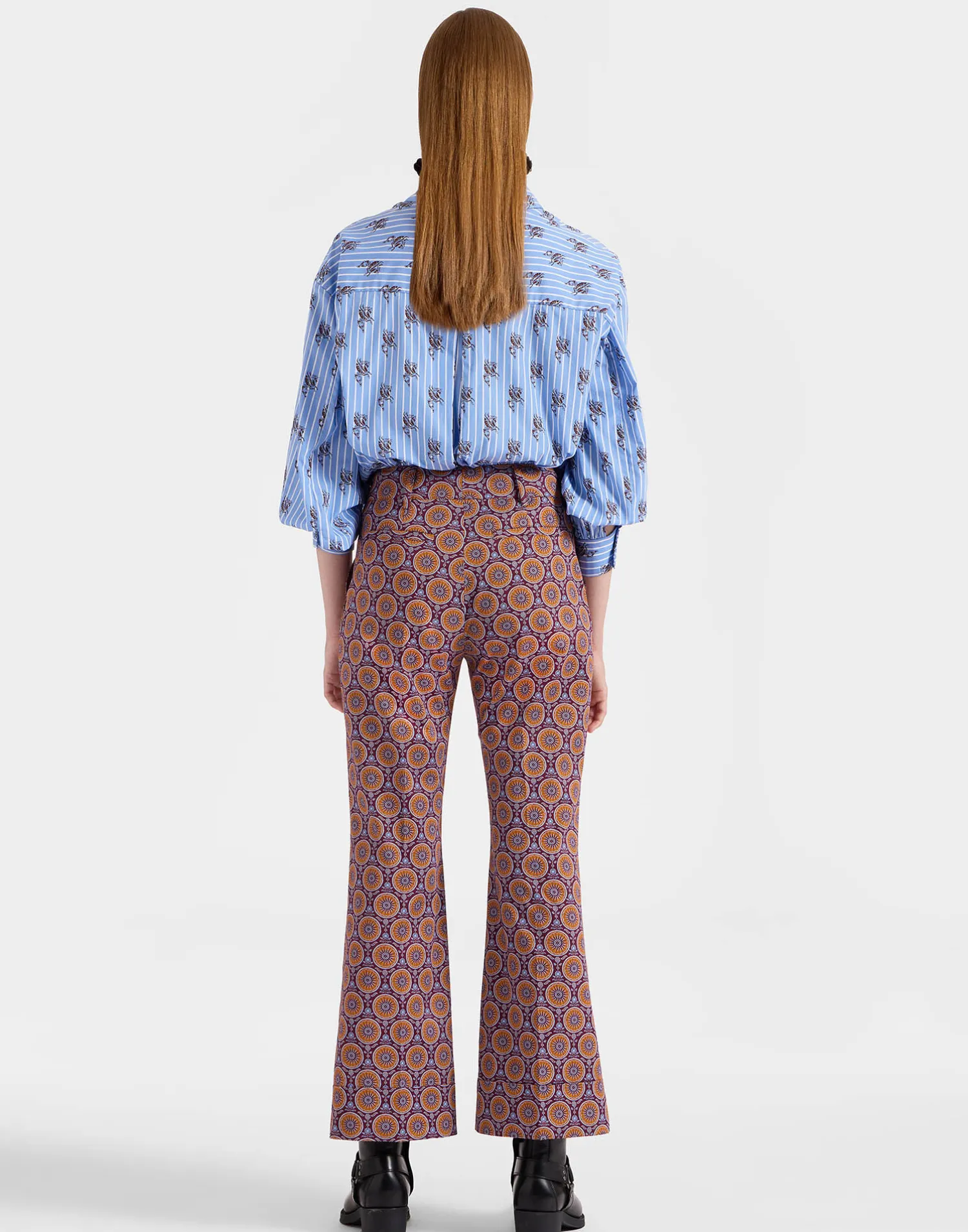 La DoubleJ Pantaloni E Shorts<Hendrix PantsSovereign Mini Purple in Heavy Cotton Stretch