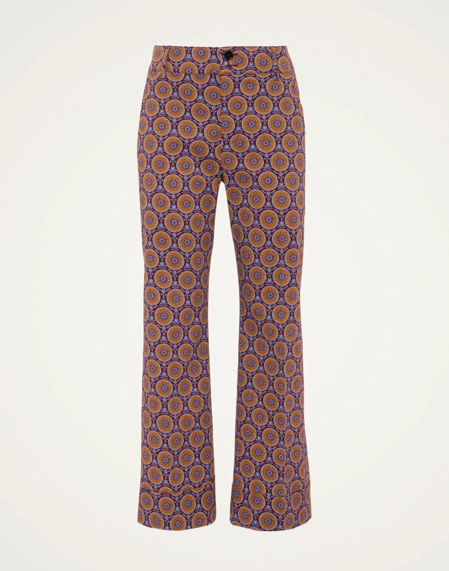 La DoubleJ Pantaloni E Shorts<Hendrix PantsSovereign Mini Purple in Heavy Cotton Stretch