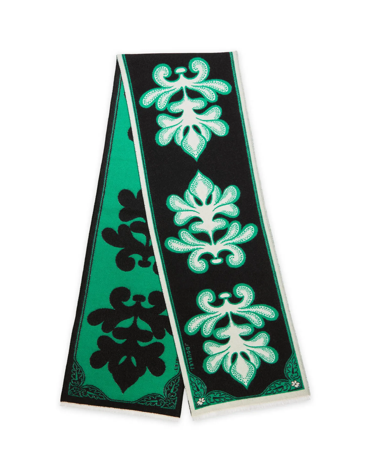 La DoubleJ Foulard E Sciarpe|Accessories<Herald ScarfHerald Black in Wool Silk