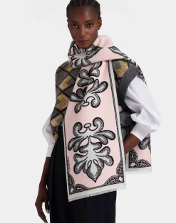La DoubleJ Foulard E Sciarpe|Accessories<Herald ScarfHerald Light Pink in Wool Silk