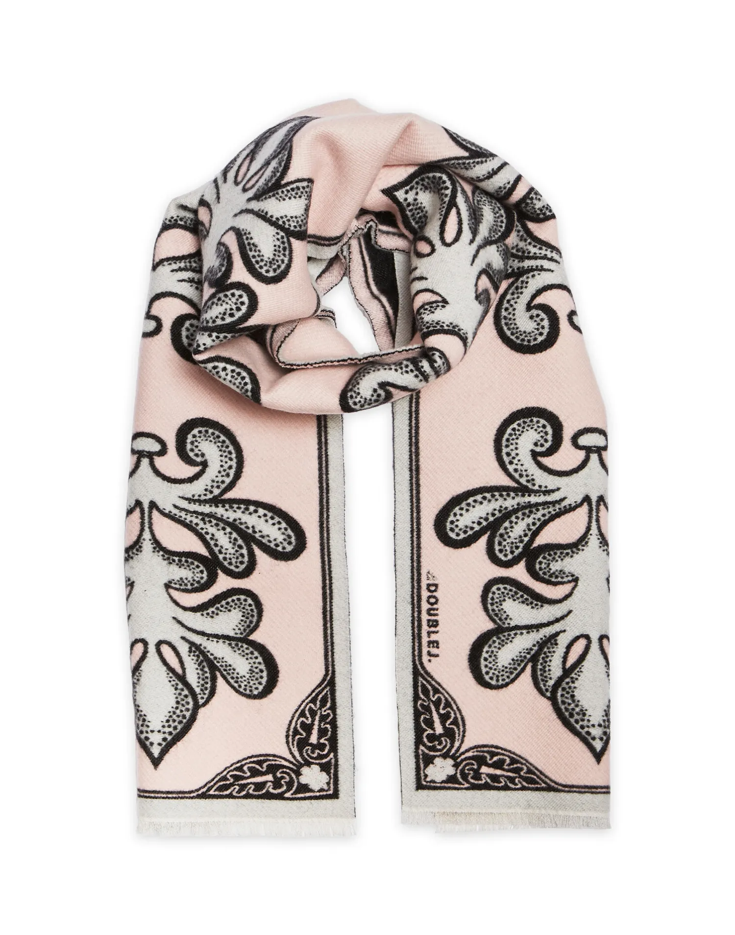 La DoubleJ Foulard E Sciarpe|Accessories<Herald ScarfHerald Light Pink in Wool Silk