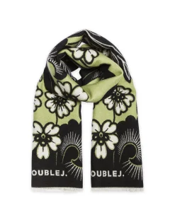 La DoubleJ Foulard E Sciarpe|Accessories<Herald ScarfMayfair Black in Wool Silk