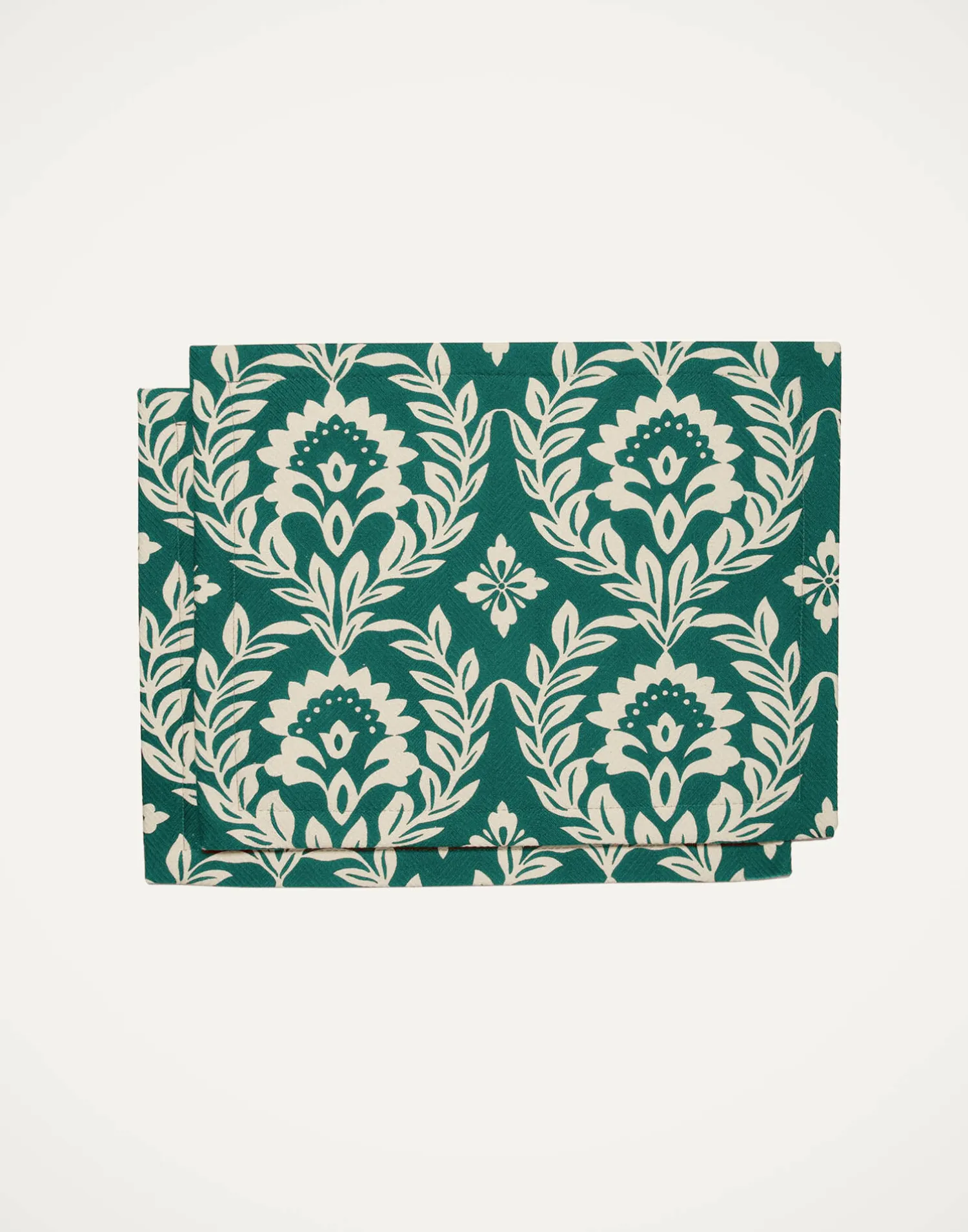 La DoubleJ Runner E Tovagliette|Tessili<Herringbone Placemat Set of 2Green Garland in Cotton Chevron