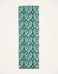 La DoubleJ Runner E Tovagliette|Tessili<Herringbone RunnerGreen Garland in Cotton Chevron