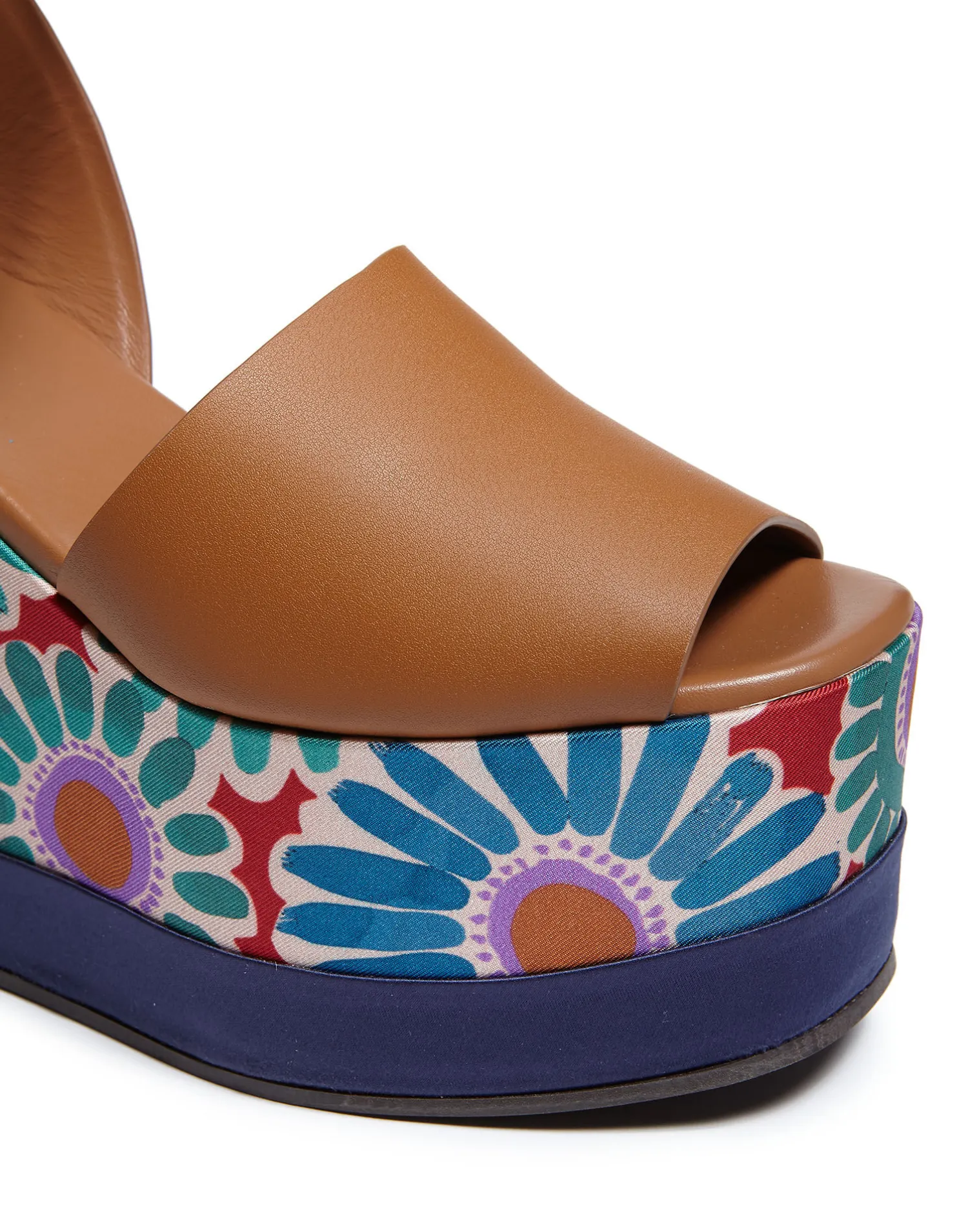La DoubleJ Scarpe|Accessories<High PlateauCrazy Daisy in Twill