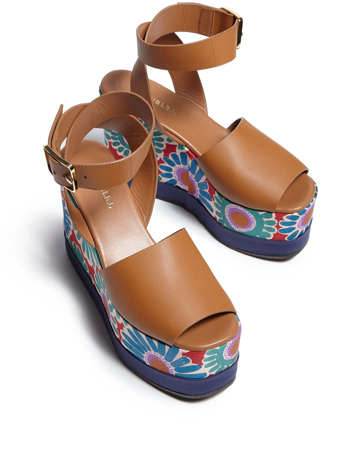 La DoubleJ Scarpe|Accessories<High PlateauCrazy Daisy in Twill