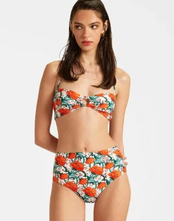 La DoubleJ Moda Mare<Honey TopMorpheus Orange in Lycra