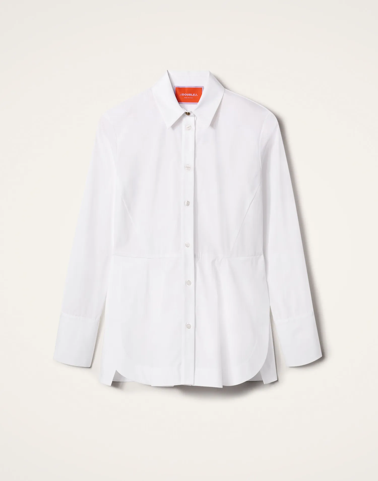 La DoubleJ Camicie E Top<Iris ShirtSolid White in Tailor Poplin