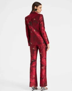 La DoubleJ Capispalla<24/7 JacketRuby Red in Jacquard