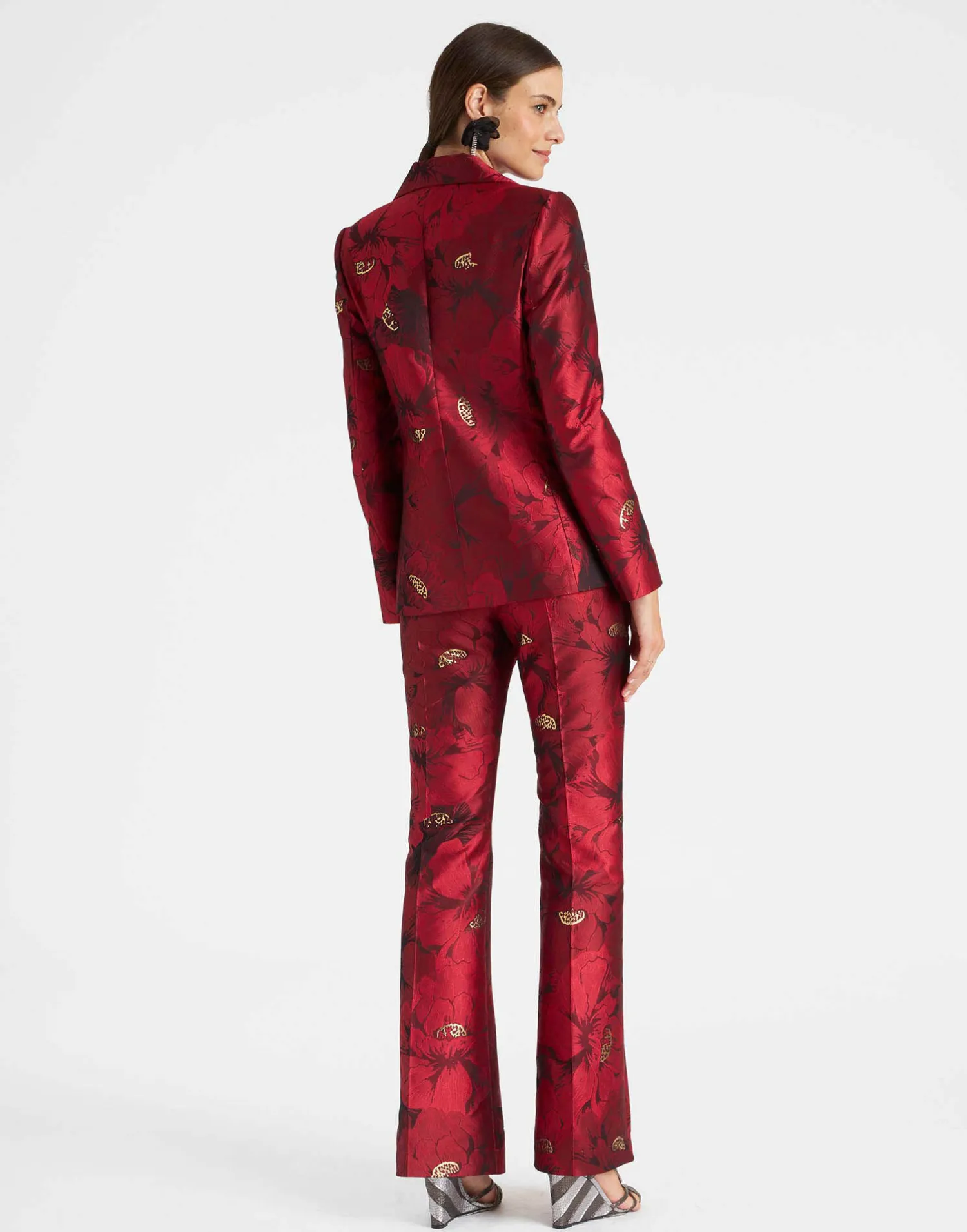 La DoubleJ Capispalla<24/7 JacketRuby Red in Jacquard