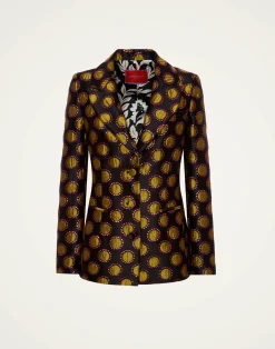 La DoubleJ Capispalla<24/7 JacketWinter Sun Black in Jacquard