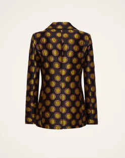 La DoubleJ Capispalla<24/7 JacketWinter Sun Black in Jacquard