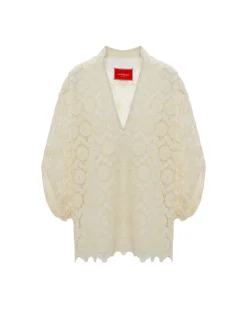 La DoubleJ Camicie E Top<Jackie ShirtEvil Eye Ivory in Macrame