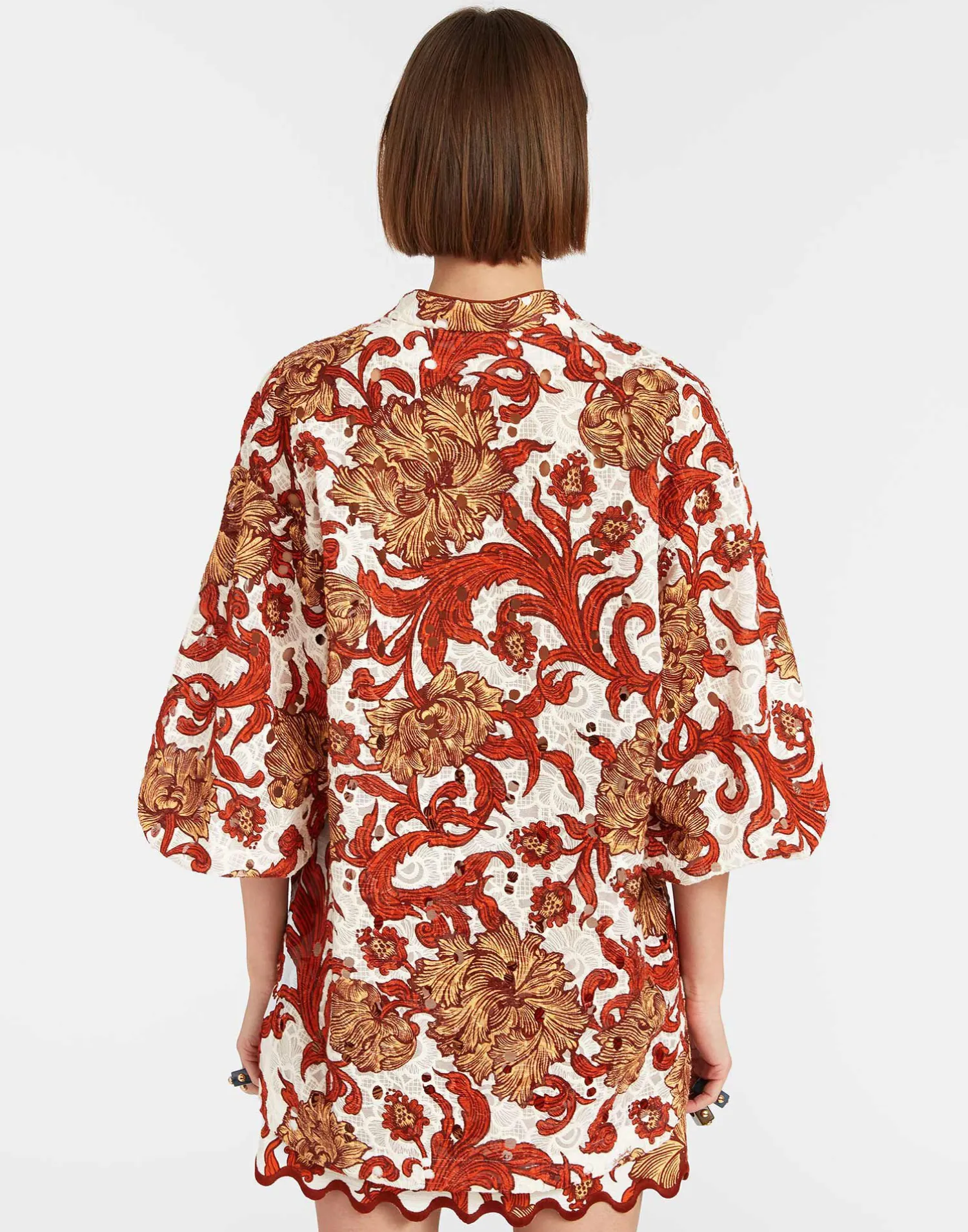 La DoubleJ Camicie E Top<Jackie ShirtReef White in Printed Lace