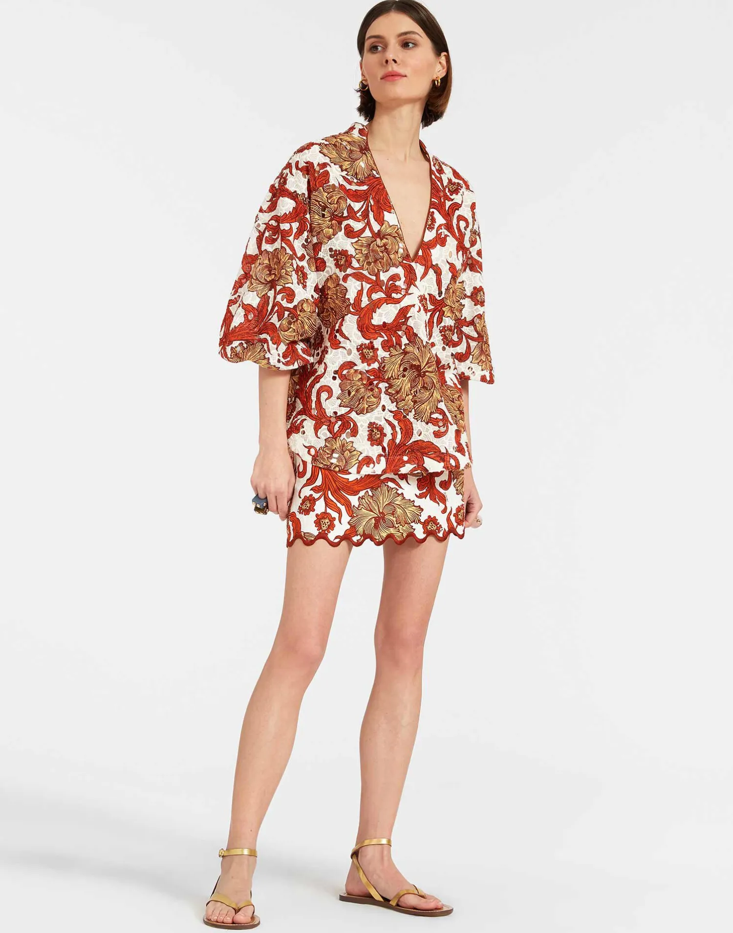 La DoubleJ Camicie E Top<Jackie ShirtReef White in Printed Lace