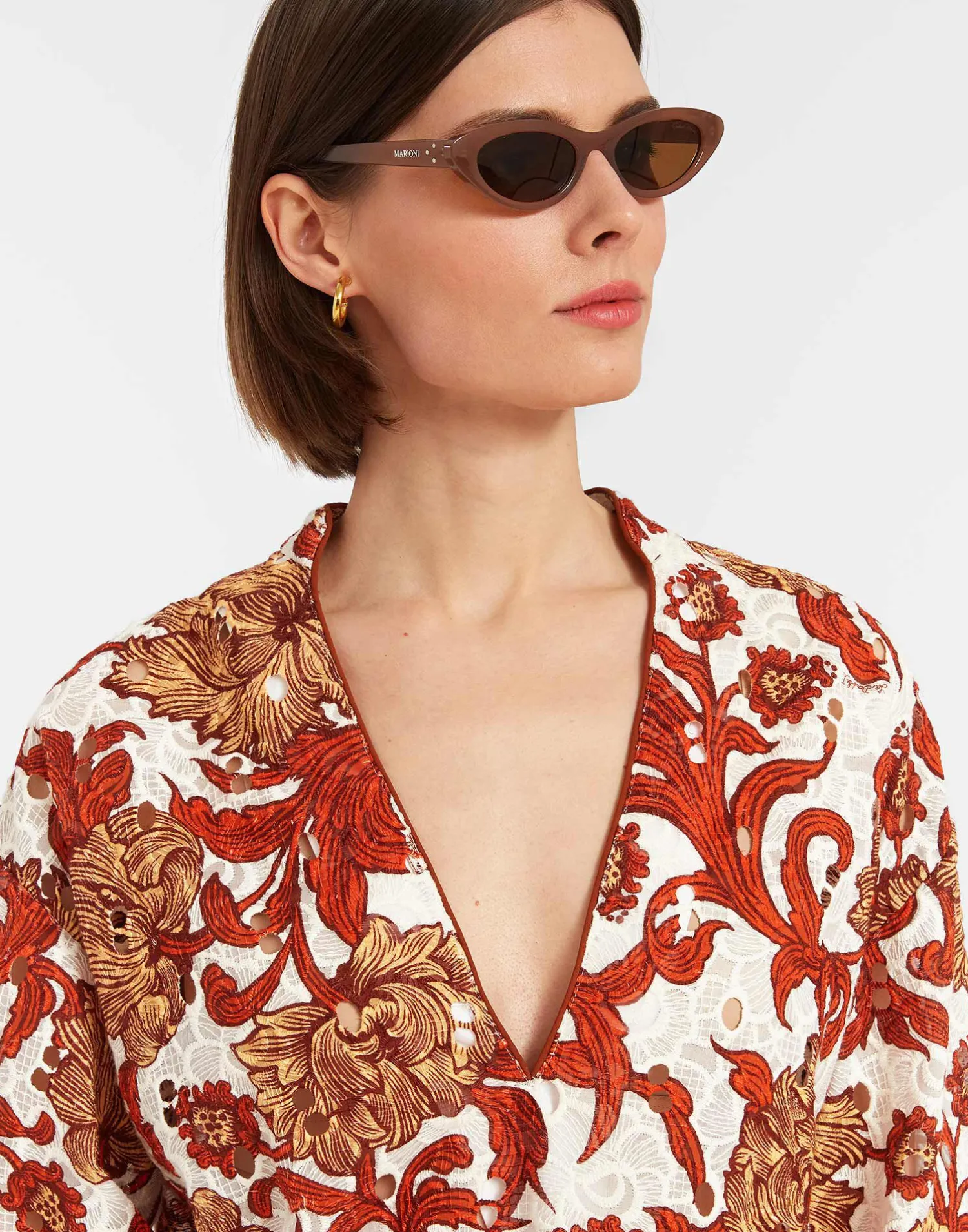 La DoubleJ Camicie E Top<Jackie ShirtReef White in Printed Lace