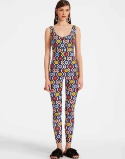 La DoubleJ Loungewear<Jazzercize SuitWhitsun Mini Blue in Skinny Jersey