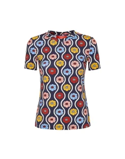 La DoubleJ Loungewear<Jazzercize T-ShirtWhitsun Mini Blue in Skinny Jersey
