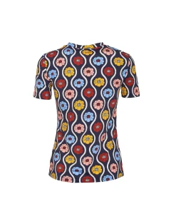La DoubleJ Loungewear<Jazzercize T-ShirtWhitsun Mini Blue in Skinny Jersey