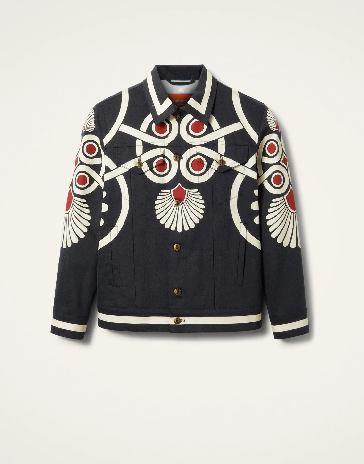 La DoubleJ Capispalla<JJ Jean JacketMedallion Placée Black in Denim
