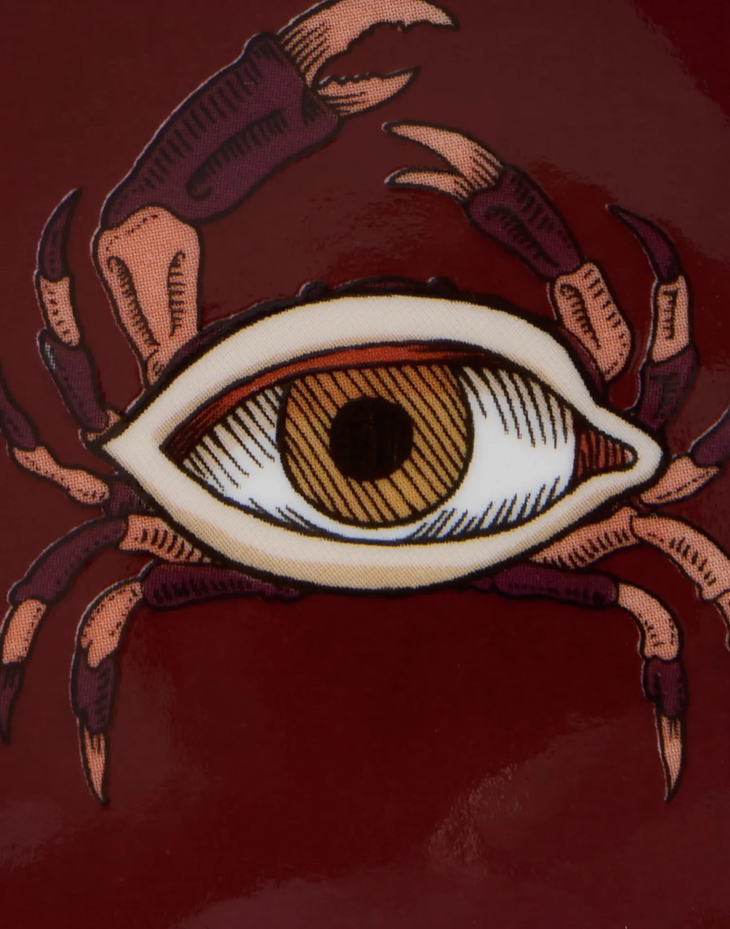 La DoubleJ Vassoi E Svuotatasche|Home Décor<KeepsakeThe Crab Bordeaux in Porcelain