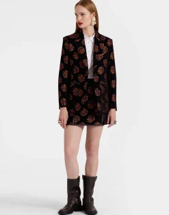 La DoubleJ Capispalla<Kelly JacketRosette Black in Jacquard