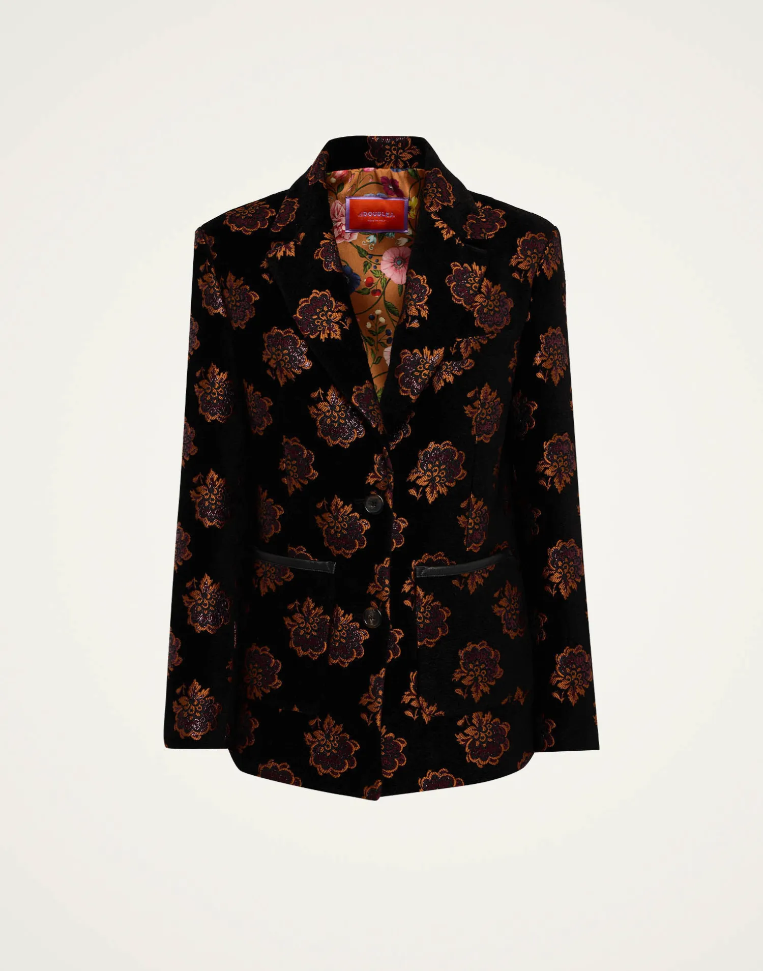 La DoubleJ Capispalla<Kelly JacketRosette Black in Jacquard