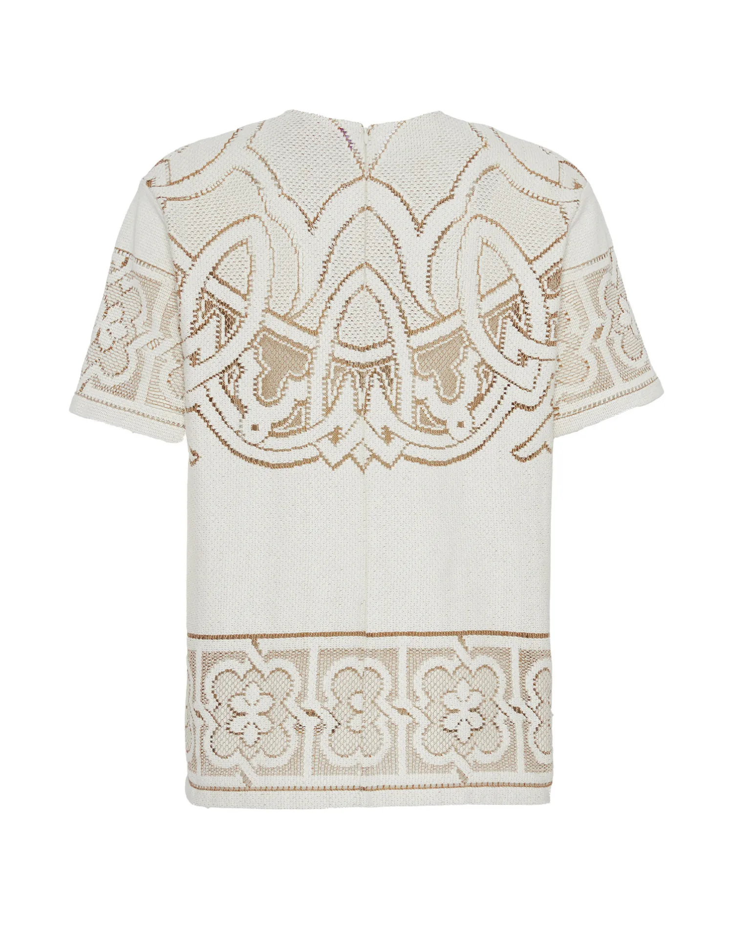 La DoubleJ Camicie E Top<Lacey House T-ShirtSolid White Smoke in Embroidered Cotton
