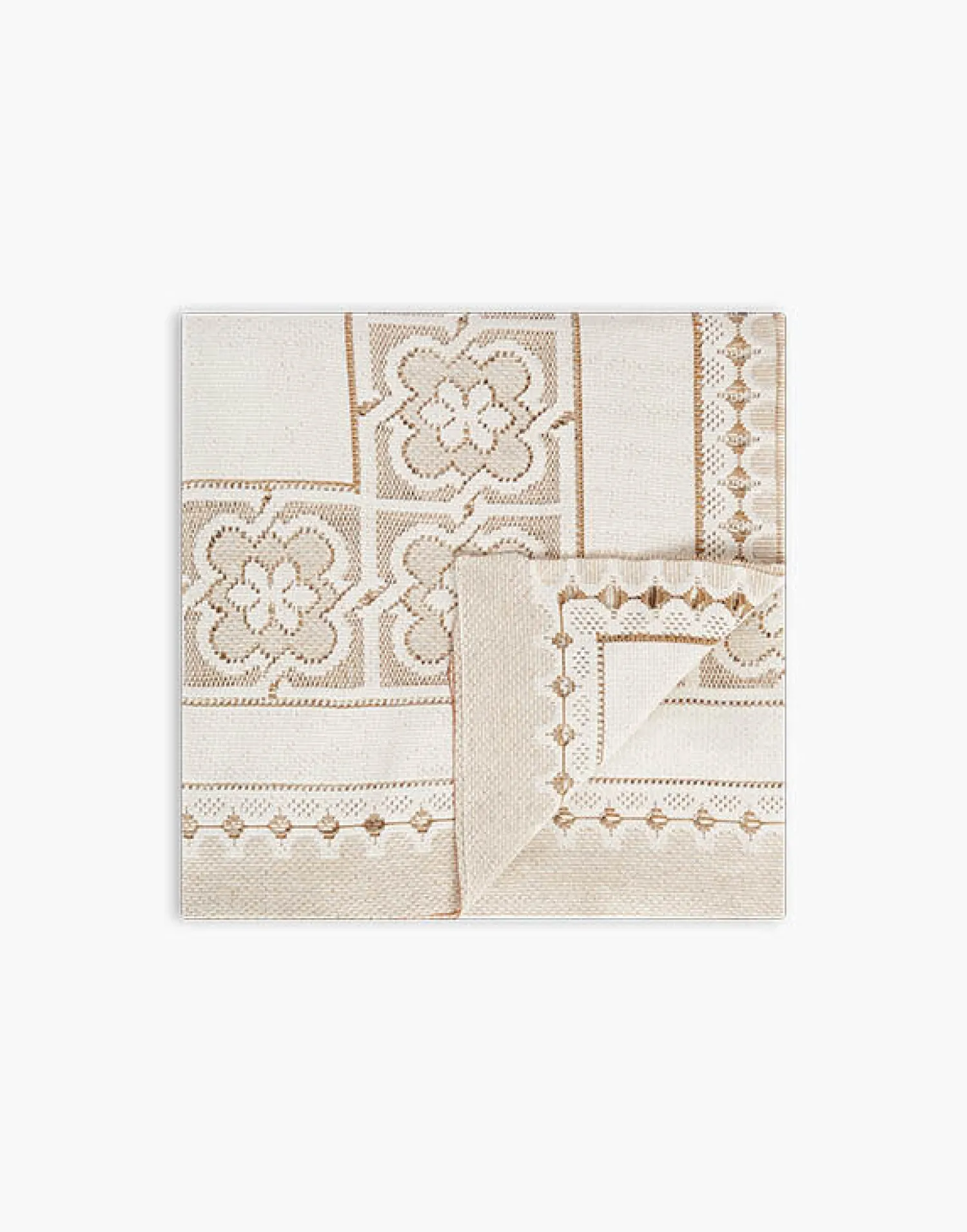 La DoubleJ Tovaglie|Tessili<Lacey Medium TableclothSolid White Smoke in Embroidered Cotton