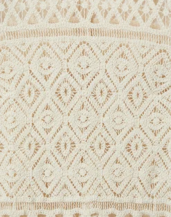 La DoubleJ Vestiti<Lacey Mini Swing DressPlaza Cream in Macram&eacute;