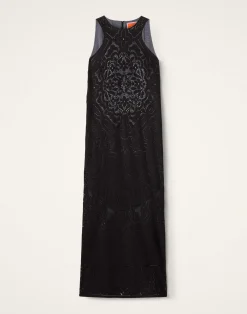 La DoubleJ Vestiti<Lacey Racer DressSolid Black in Embroidered Cotton